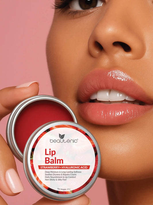 Beautenic Lip Balm with Strawberry + Hyaluronic Acid
