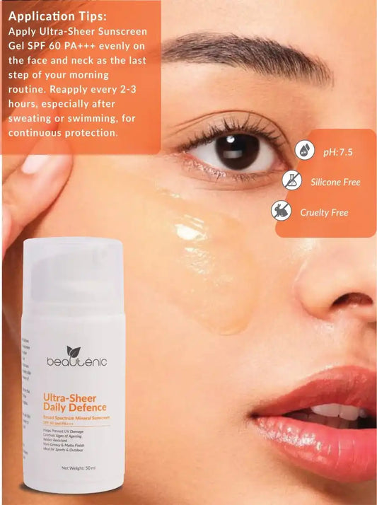 Ultra Sheer Daily Defence Mineral Sunscreen SPF 60, PA+++