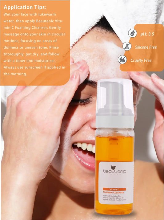 Vitamin c foaming cleanser