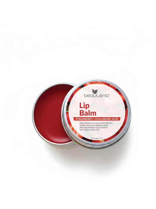 Beautenic Lip Balm with Strawberry + Hyaluronic Acid